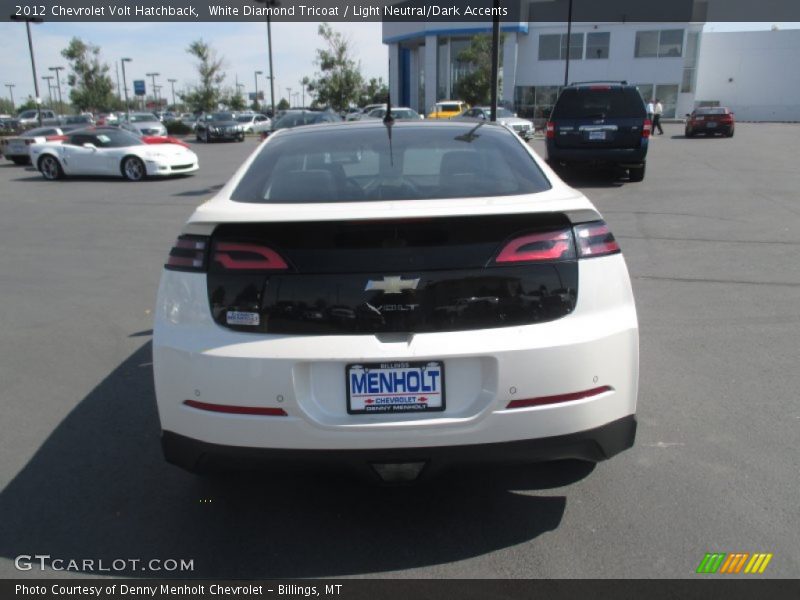 White Diamond Tricoat / Light Neutral/Dark Accents 2012 Chevrolet Volt Hatchback