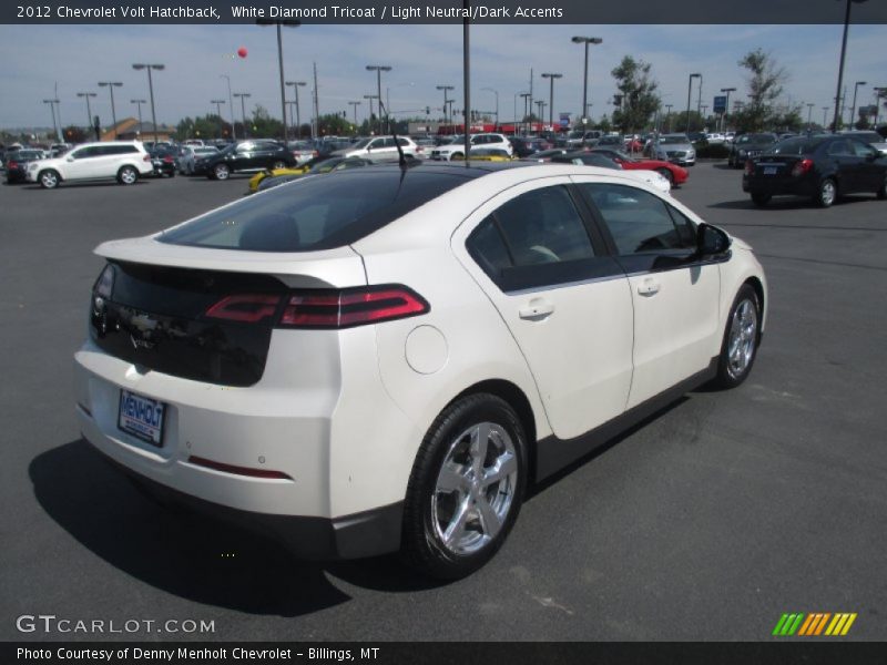 White Diamond Tricoat / Light Neutral/Dark Accents 2012 Chevrolet Volt Hatchback