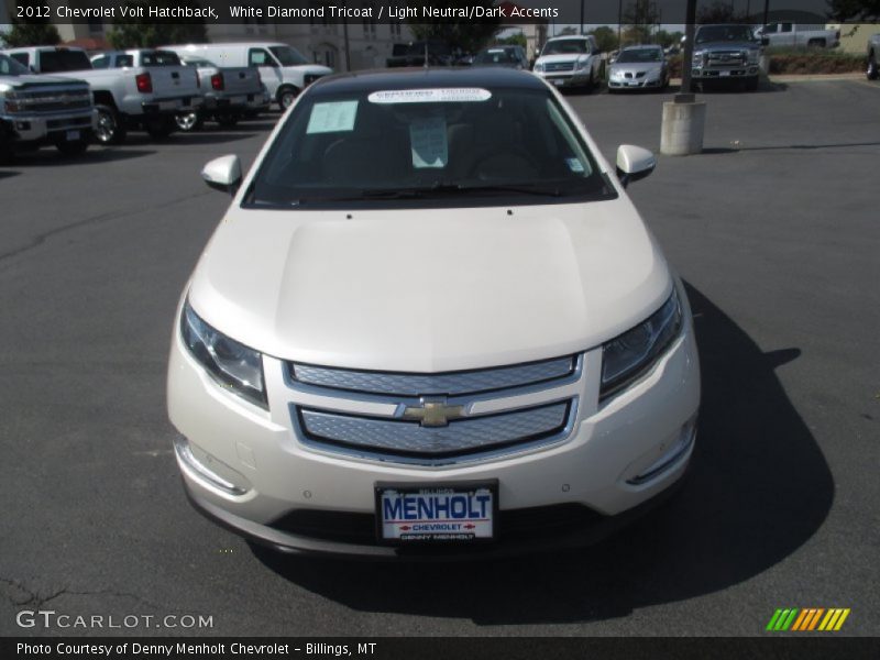White Diamond Tricoat / Light Neutral/Dark Accents 2012 Chevrolet Volt Hatchback