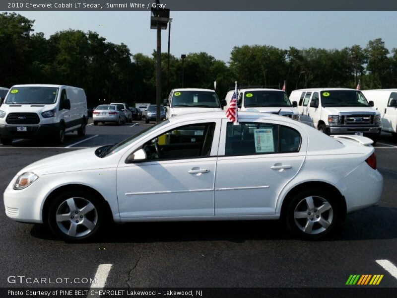 Summit White / Gray 2010 Chevrolet Cobalt LT Sedan