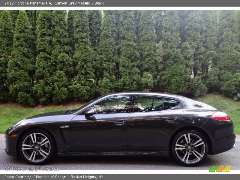 Carbon Grey Metallic / Black 2012 Porsche Panamera 4