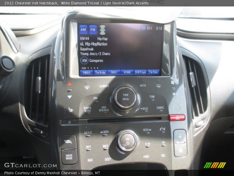 White Diamond Tricoat / Light Neutral/Dark Accents 2012 Chevrolet Volt Hatchback