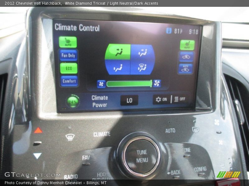 White Diamond Tricoat / Light Neutral/Dark Accents 2012 Chevrolet Volt Hatchback