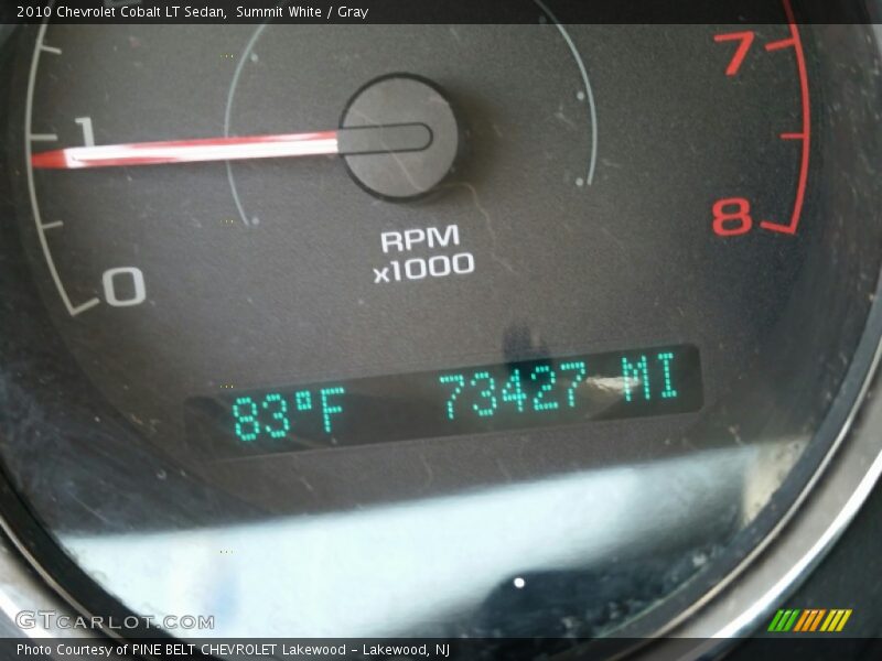 Summit White / Gray 2010 Chevrolet Cobalt LT Sedan