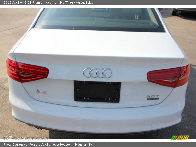 Ibis White / Velvet Beige 2016 Audi A4 2.0T Premium quattro