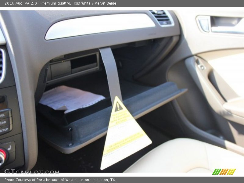 Ibis White / Velvet Beige 2016 Audi A4 2.0T Premium quattro