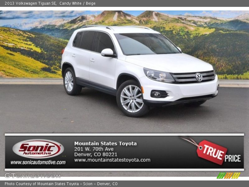 Candy White / Beige 2013 Volkswagen Tiguan SE
