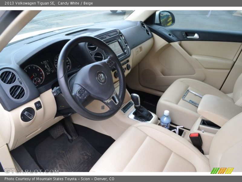 Candy White / Beige 2013 Volkswagen Tiguan SE