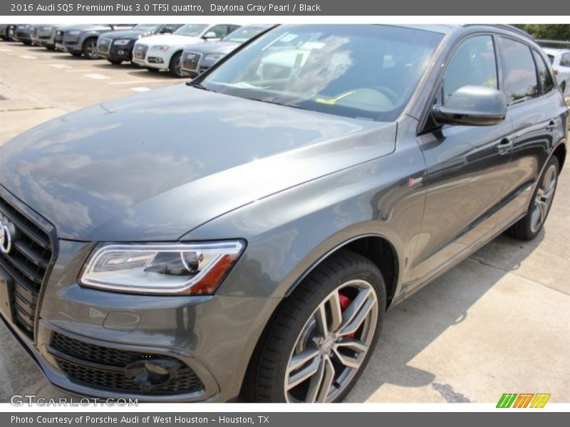 Daytona Gray Pearl / Black 2016 Audi SQ5 Premium Plus 3.0 TFSI quattro