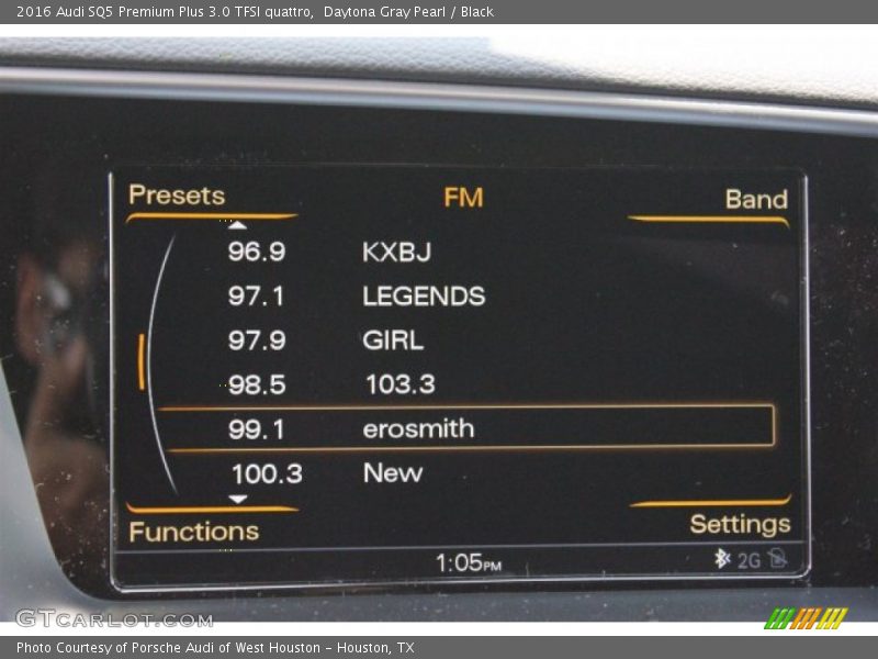 Daytona Gray Pearl / Black 2016 Audi SQ5 Premium Plus 3.0 TFSI quattro