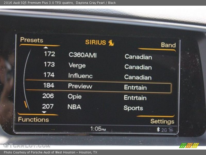 Daytona Gray Pearl / Black 2016 Audi SQ5 Premium Plus 3.0 TFSI quattro