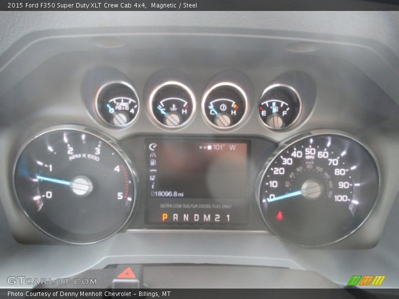 Magnetic / Steel 2015 Ford F350 Super Duty XLT Crew Cab 4x4