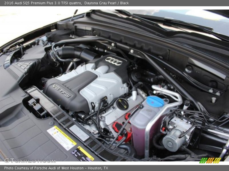 Daytona Gray Pearl / Black 2016 Audi SQ5 Premium Plus 3.0 TFSI quattro