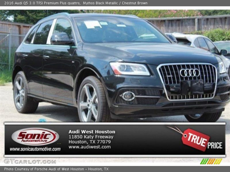 Mythos Black Metallic / Chestnut Brown 2016 Audi Q5 3.0 TFSI Premium Plus quattro