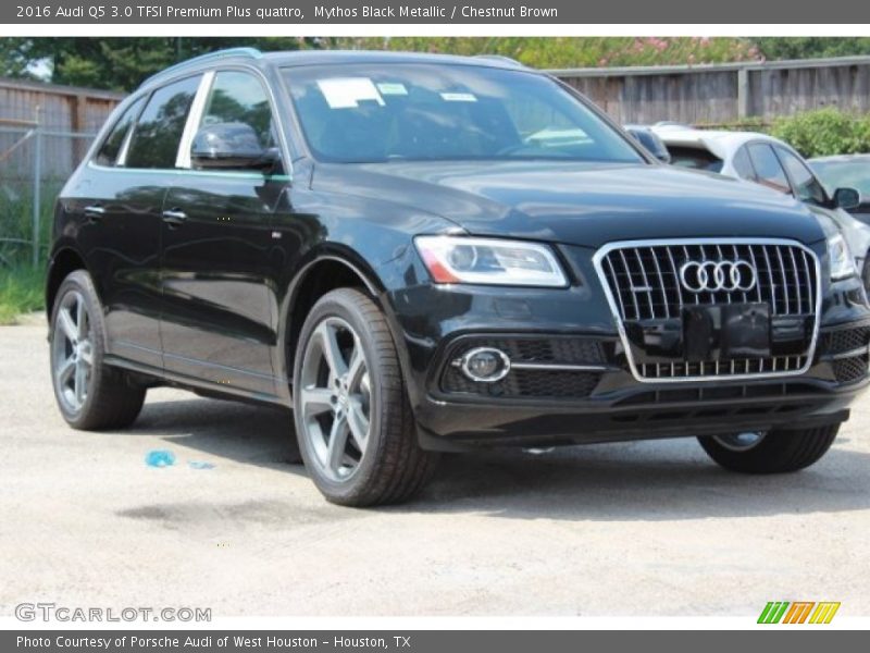 Mythos Black Metallic / Chestnut Brown 2016 Audi Q5 3.0 TFSI Premium Plus quattro