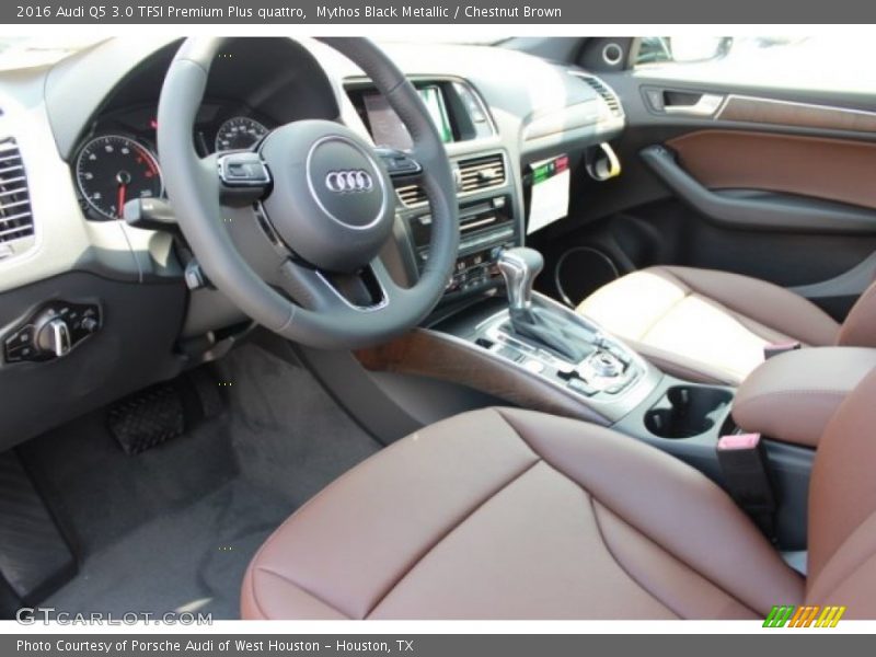 Mythos Black Metallic / Chestnut Brown 2016 Audi Q5 3.0 TFSI Premium Plus quattro