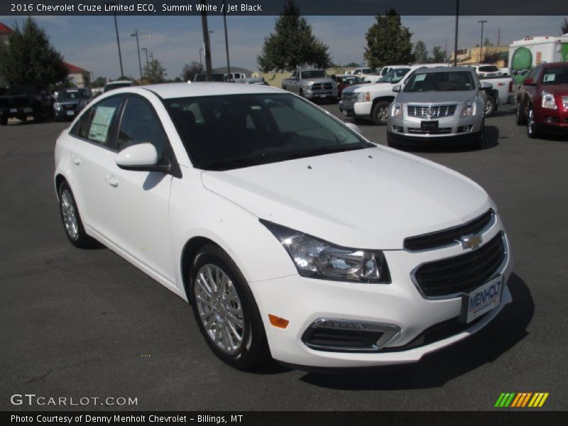 Summit White / Jet Black 2016 Chevrolet Cruze Limited ECO