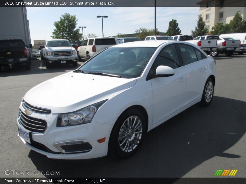 Summit White / Jet Black 2016 Chevrolet Cruze Limited ECO