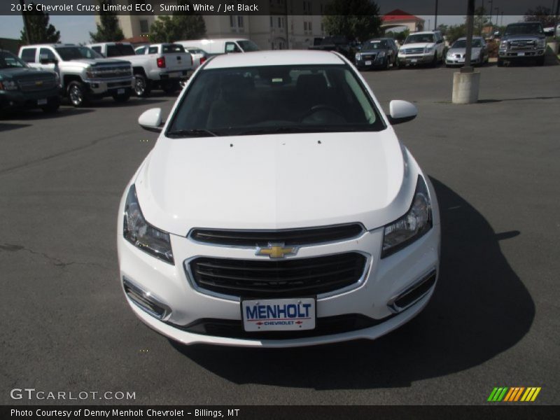 Summit White / Jet Black 2016 Chevrolet Cruze Limited ECO