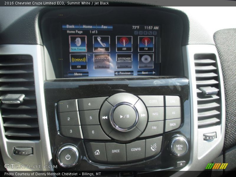 Summit White / Jet Black 2016 Chevrolet Cruze Limited ECO