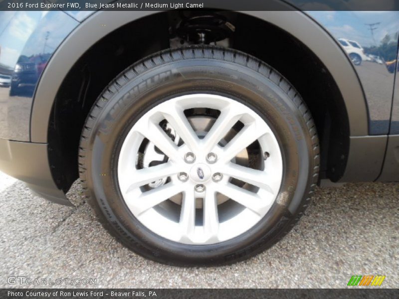 Blue Jeans Metallic / Medium Light Camel 2016 Ford Explorer FWD