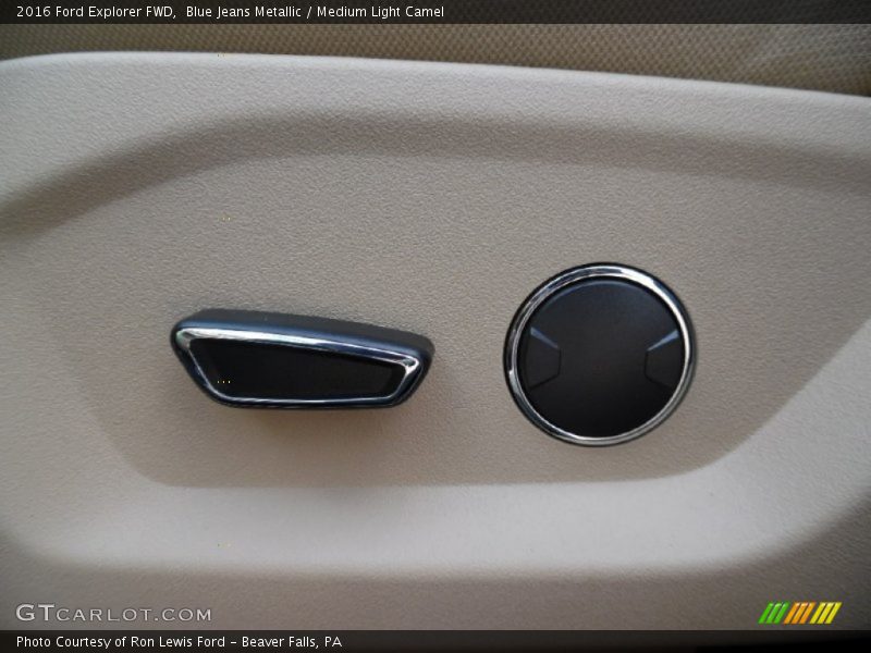 Blue Jeans Metallic / Medium Light Camel 2016 Ford Explorer FWD