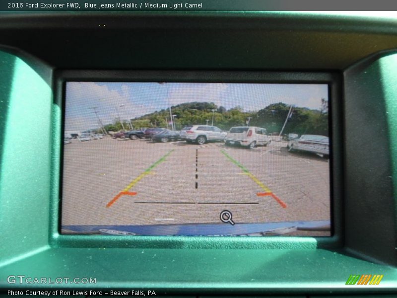 Blue Jeans Metallic / Medium Light Camel 2016 Ford Explorer FWD