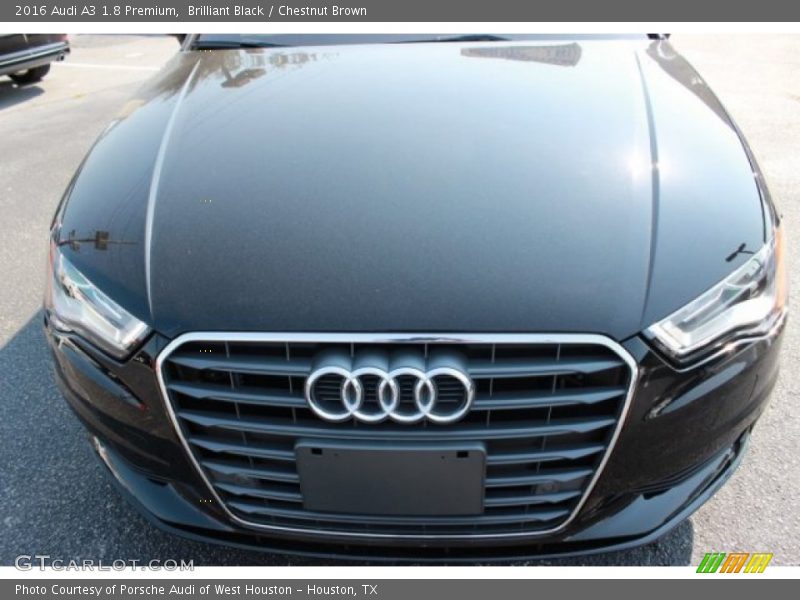 Brilliant Black / Chestnut Brown 2016 Audi A3 1.8 Premium