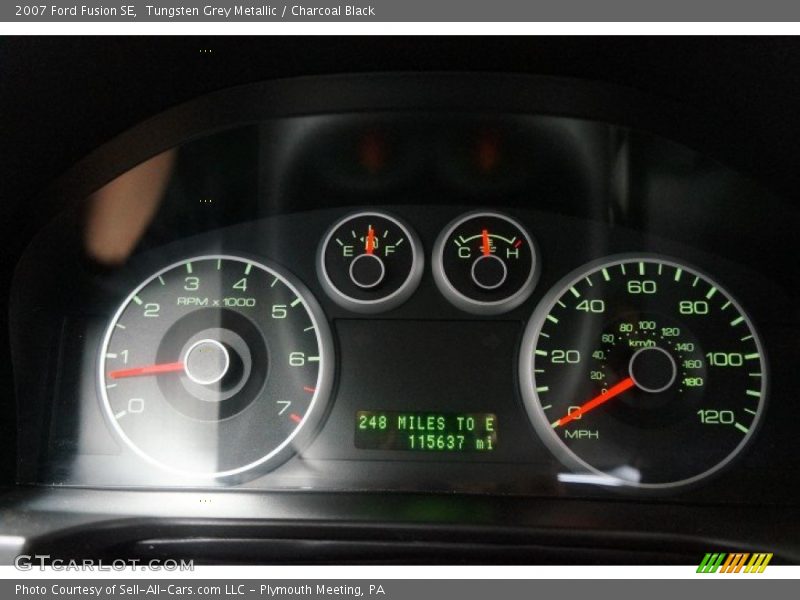 Tungsten Grey Metallic / Charcoal Black 2007 Ford Fusion SE