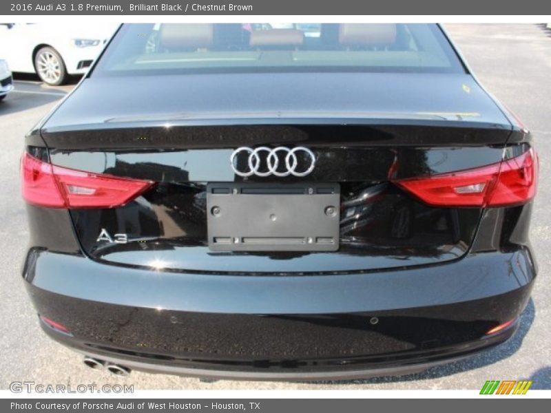 Brilliant Black / Chestnut Brown 2016 Audi A3 1.8 Premium