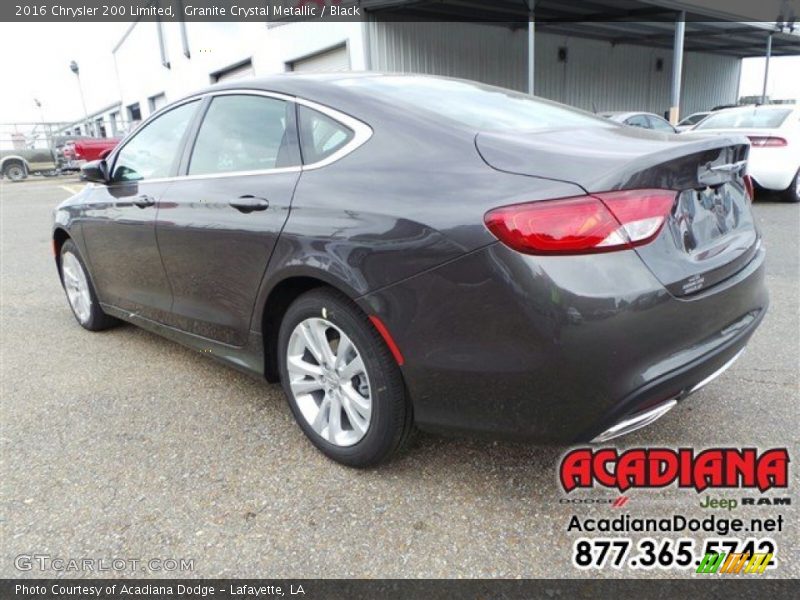 Granite Crystal Metallic / Black 2016 Chrysler 200 Limited