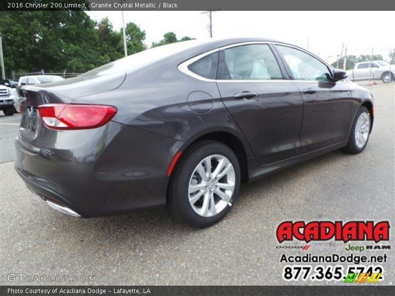 Granite Crystal Metallic / Black 2016 Chrysler 200 Limited