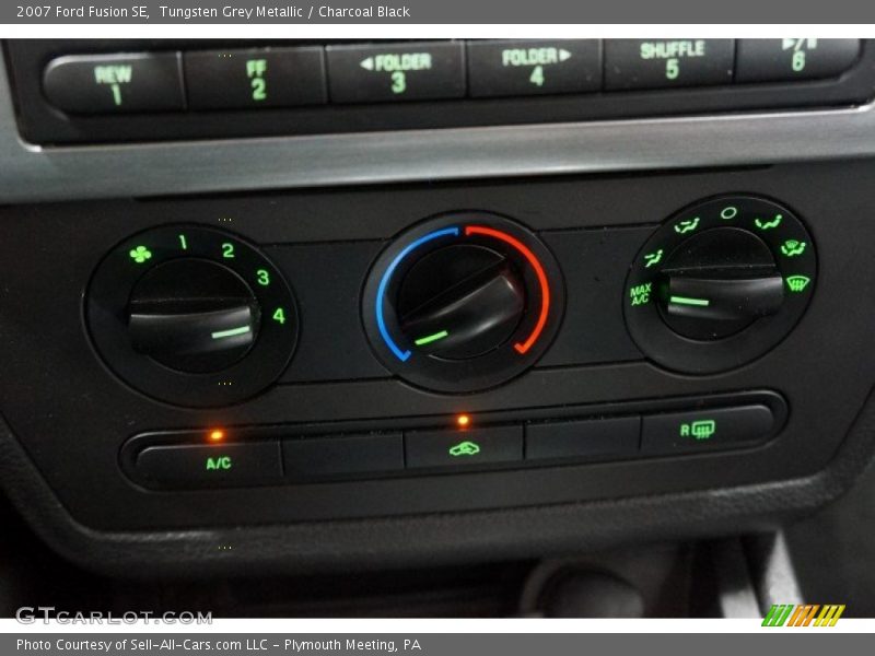 Tungsten Grey Metallic / Charcoal Black 2007 Ford Fusion SE