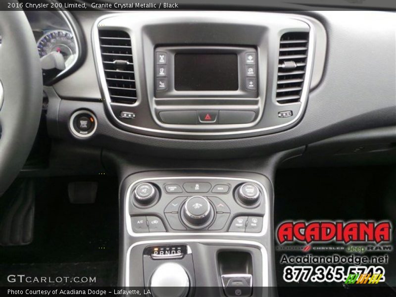 Granite Crystal Metallic / Black 2016 Chrysler 200 Limited