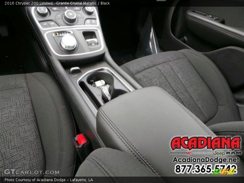 Granite Crystal Metallic / Black 2016 Chrysler 200 Limited