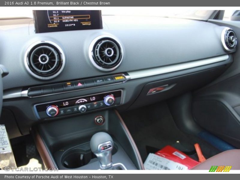 Brilliant Black / Chestnut Brown 2016 Audi A3 1.8 Premium