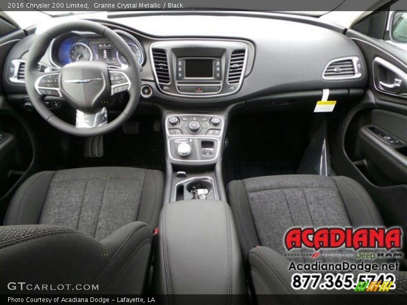 Granite Crystal Metallic / Black 2016 Chrysler 200 Limited