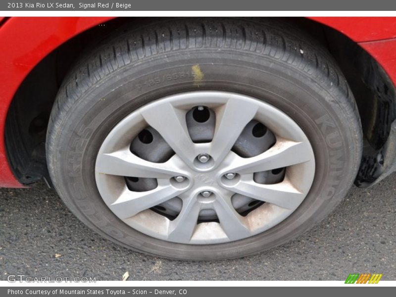 Signal Red / Beige 2013 Kia Rio LX Sedan