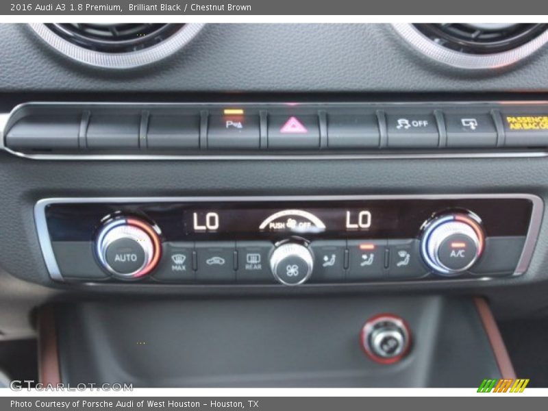 Brilliant Black / Chestnut Brown 2016 Audi A3 1.8 Premium