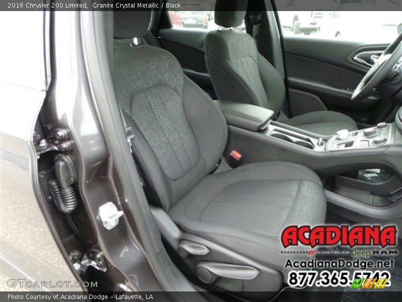 Granite Crystal Metallic / Black 2016 Chrysler 200 Limited