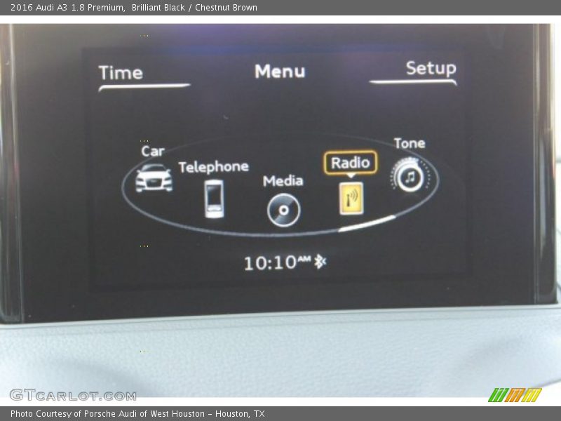 Brilliant Black / Chestnut Brown 2016 Audi A3 1.8 Premium