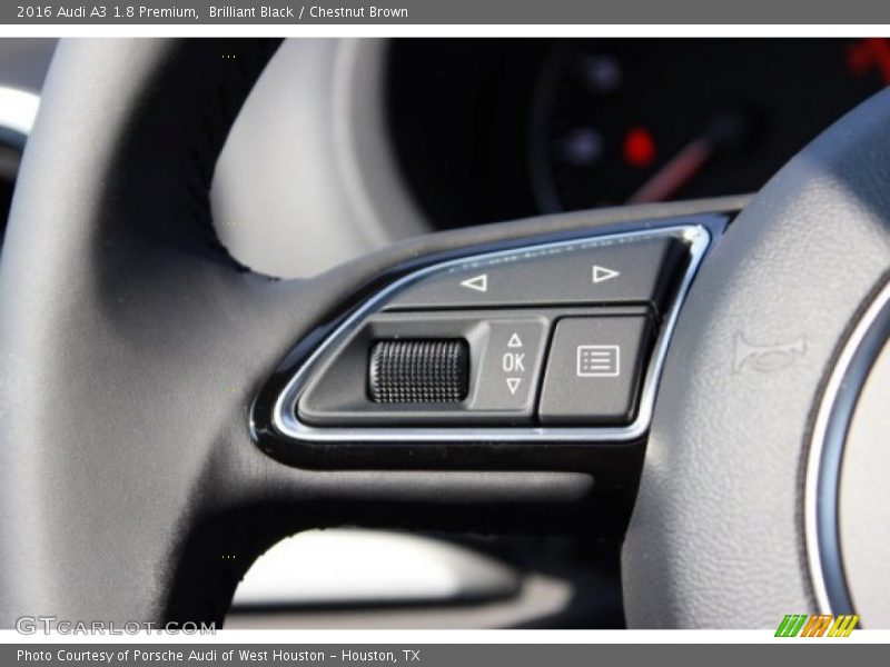 Brilliant Black / Chestnut Brown 2016 Audi A3 1.8 Premium