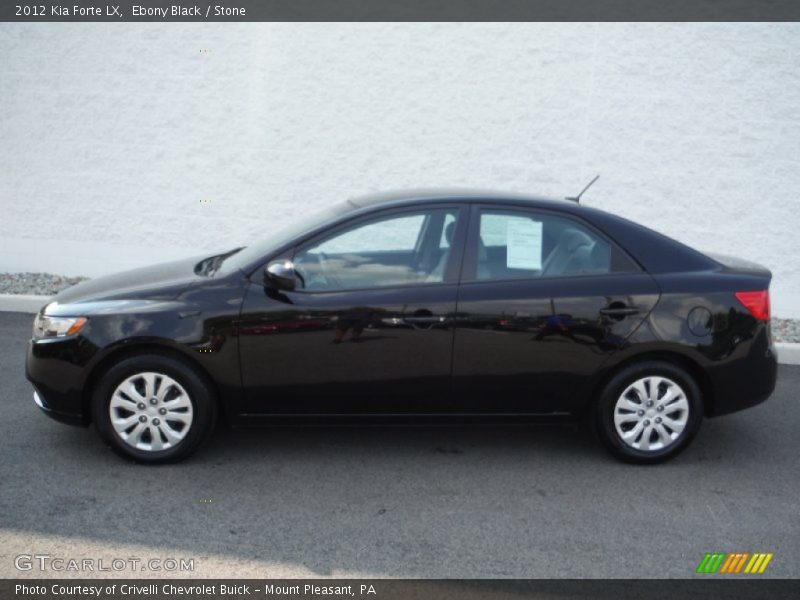 Ebony Black / Stone 2012 Kia Forte LX