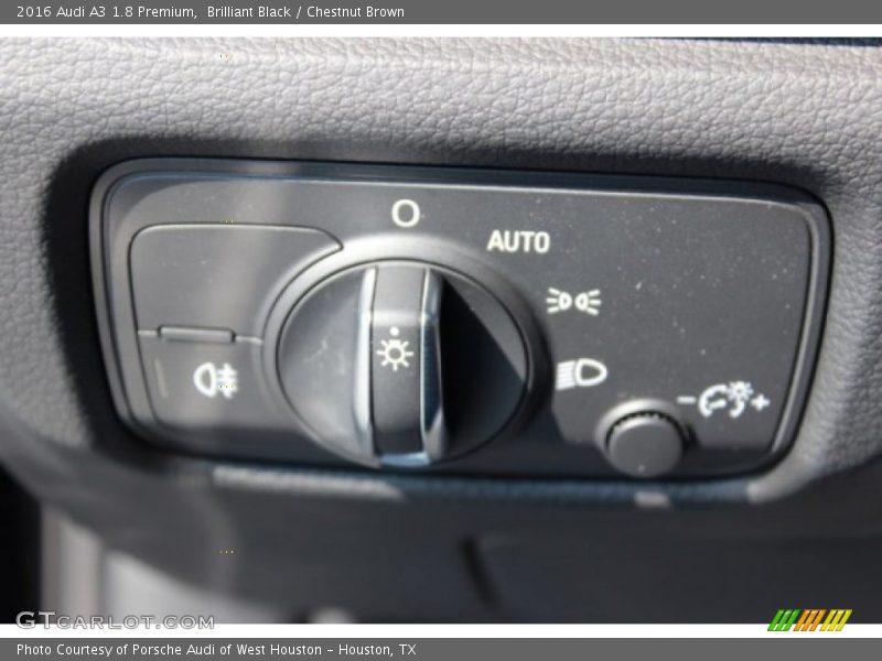 Brilliant Black / Chestnut Brown 2016 Audi A3 1.8 Premium