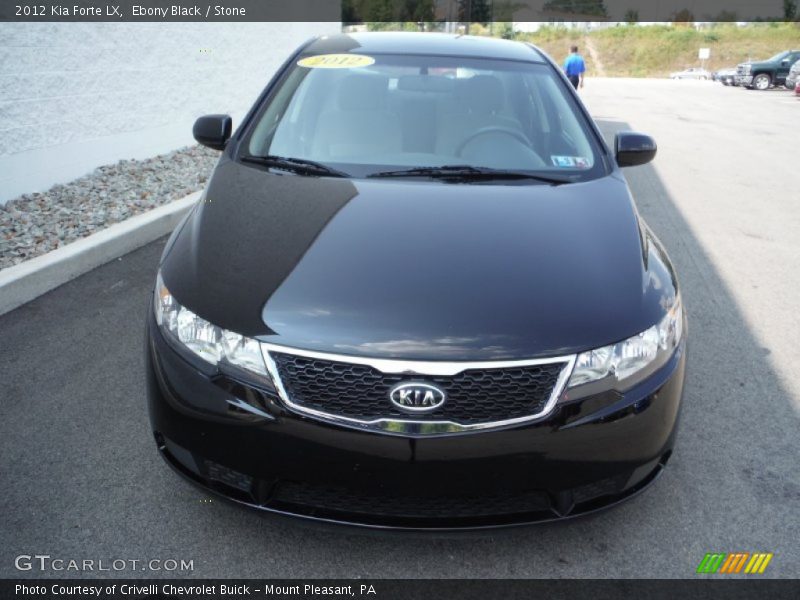 Ebony Black / Stone 2012 Kia Forte LX