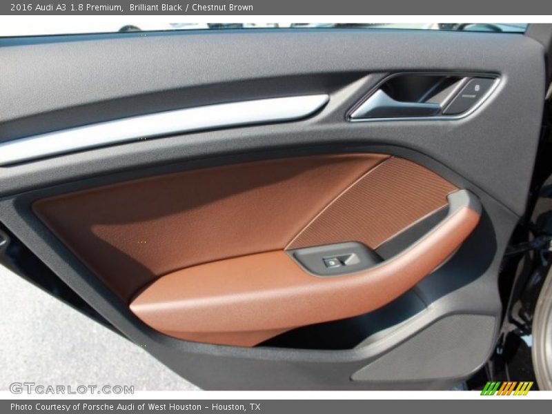 Brilliant Black / Chestnut Brown 2016 Audi A3 1.8 Premium
