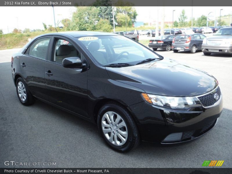 Ebony Black / Stone 2012 Kia Forte LX