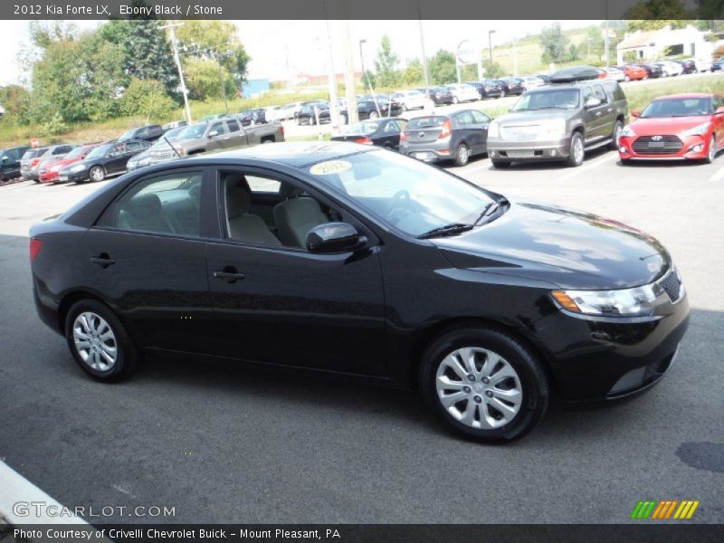 Ebony Black / Stone 2012 Kia Forte LX