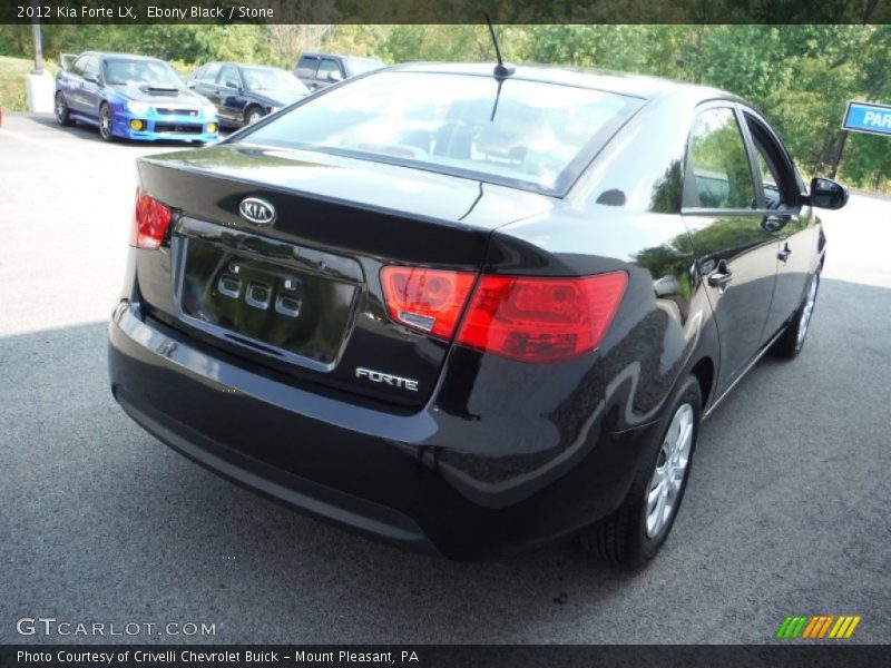 Ebony Black / Stone 2012 Kia Forte LX