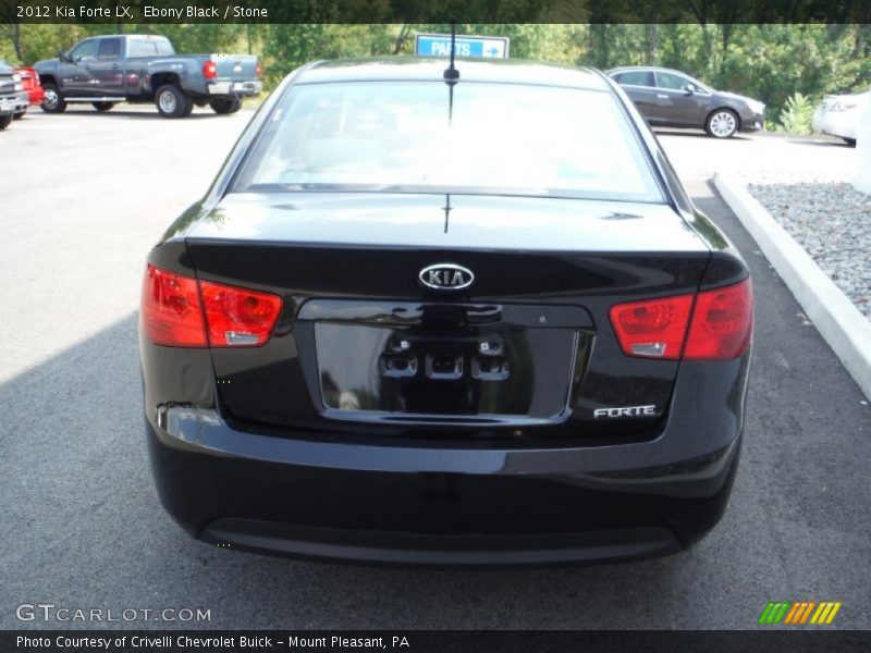 Ebony Black / Stone 2012 Kia Forte LX
